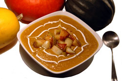 Roasted Squash, Pear and Ginger Soup