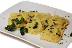 Plated Ravioli