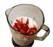 Strawberries in Blender