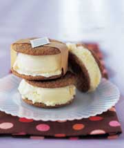 Gingersnap Lemon Ice Cream Sandwiches