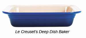 Le Creuset Blue Deep Dish Baker