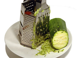 Grating Zucchini