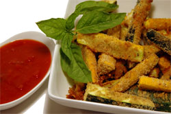 Oven Fried Zucchini Spears