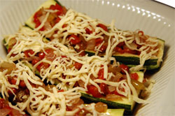 Stuffed Zucchini in Baker