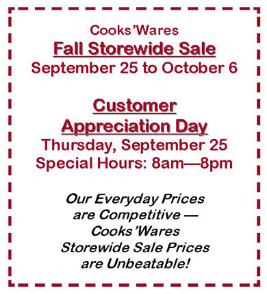 Fall Sale Notice