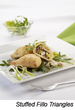 Stuffed Fillo Triangles