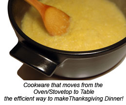 Polenta in Black Pot