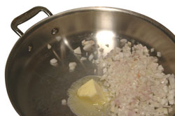 Sauteing Shallots