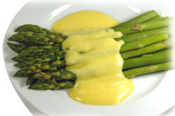 Hollandaise on Asparagus
