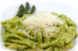 Asparagus Sauce on Pasta