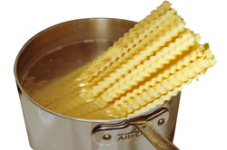 Placing Pasta in Water