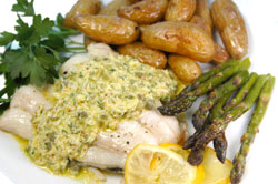 Fish Served with Sauce