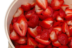 Sliced Strawberries