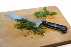 Mincing Oregano