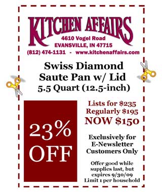 Coupon for Swiss Diamond Skillet