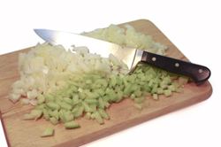 Chopping Onion and Celery