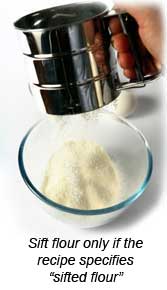 Sifting Flour