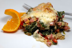 Ham Bread Pudding