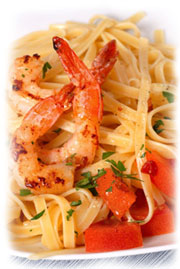 Shrimp with Linguine