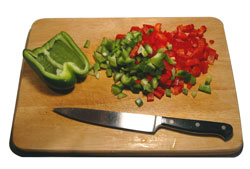 Dicing Peppers