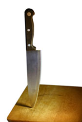 Knife and Cutting Board