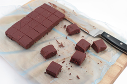 Cut Squares of Ganache