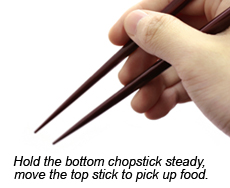 Holding Chopsticks