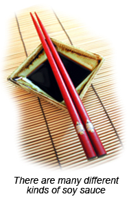 Soy Sauce and Red Chopsticks