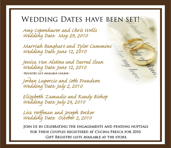 Bridal Registry