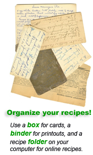 Organize your Recipes