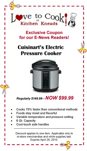Coupon for Pressure Cooker