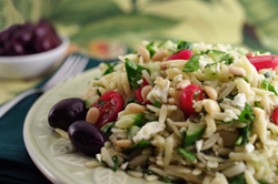 Baby Spinach Orzo Salad