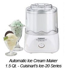 Cuisinart's Ice Cream Maker - ICE 20 Series