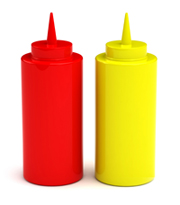 Ketchup and Mustard Bottles