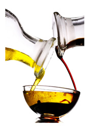Pouring Oil and Vinegar Together