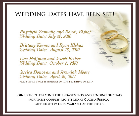 Bridal Registry