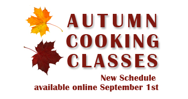New Cooking Classes Online - Sep 1st