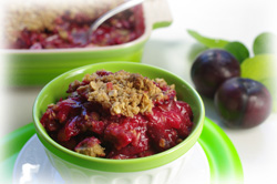 Double-Crusted Pluot  Crisp