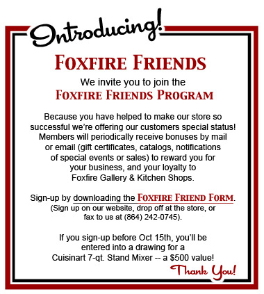 Join Foxfire Friends