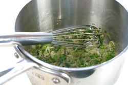 Sauteeing Scallions