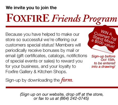 Join Foxfire Friends