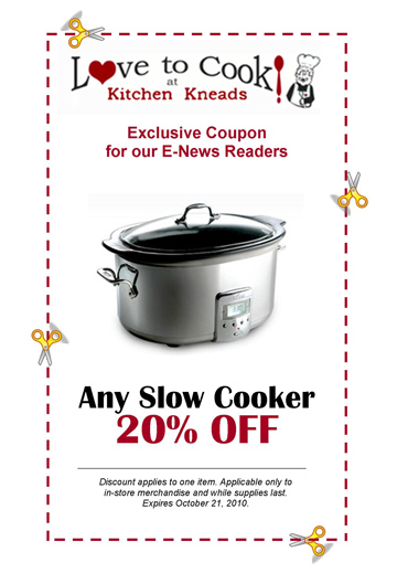 Slow Cooker - Coupon 10% OFF