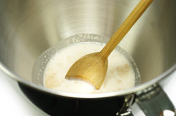  Proofing Yeast in Mixer Bowl