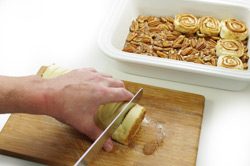 Cutting Dough Pinwheels