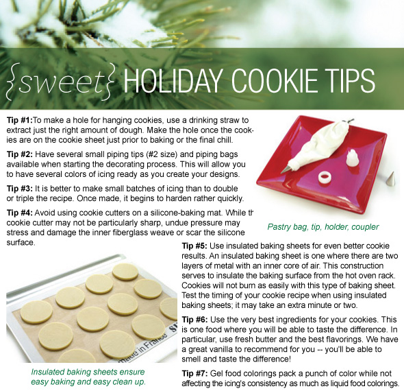 Tips that turn your cookies into wonderfully beautiful cookies!