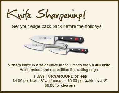 Knife Sharpening