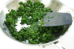 Sautéing Spinach