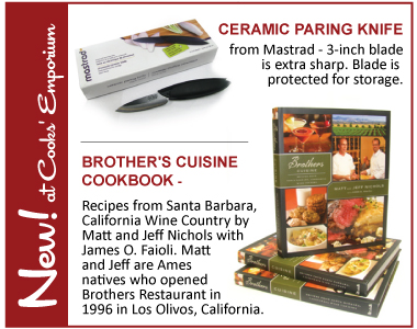 New at Cooks' Emporium