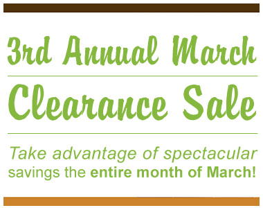 March Clearance Sale