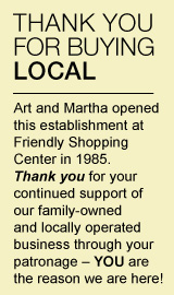 Thank You for buying local!